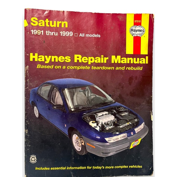 Haynes  SATURN All Models 1991 - 1999 Repair Manual 87010 - Picture 8 of 8